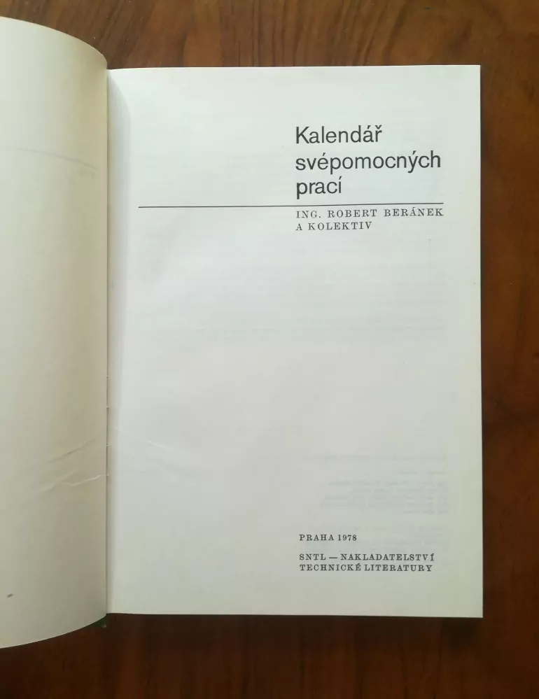ROBERT BERÁNEK - Kalendář svépomocných prací