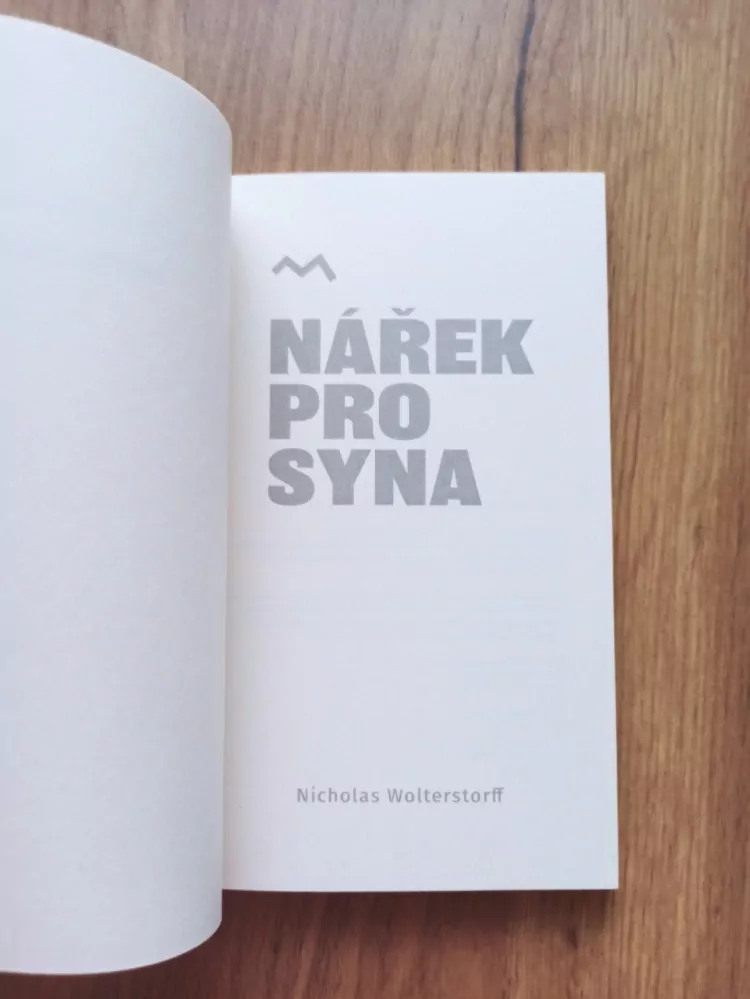 NICHOLAS WOLTERSTORFF - Nářek pro syna