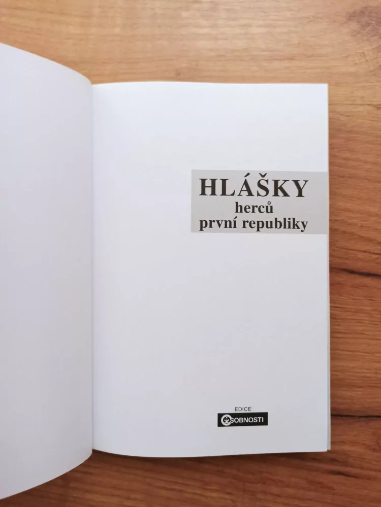 MICHAELA KOŠŤÁLOVÁ - Hlášky herců První republiky