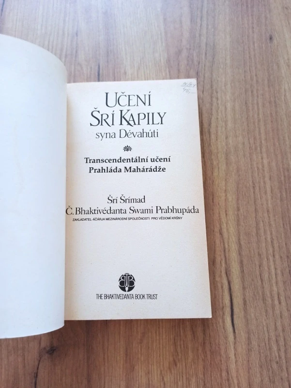 ŠRÍ ŠRÍMAD A.Č.BHAKTIVÉDANTA SWAMIPRAPHUBÁDA - Učení Šrí Kapily, syna Dévahúti