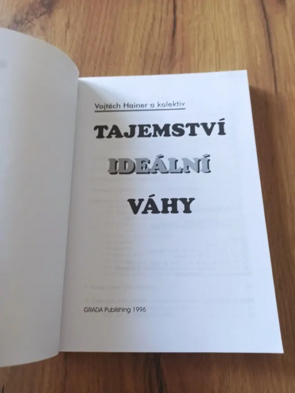 Vojtěch Hainer - Tajemství ideální váhy
