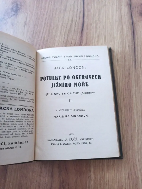 JACK LONDON - Potulky po ostrovech Jižního moře II. 