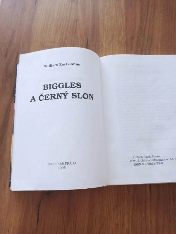 WILLIAM EARL JOHNS - Biggles a černý slon – Biggles 44. díl