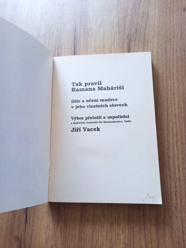 RAMANA MAHARIŠI - Tak pravil Ramana Maháriši