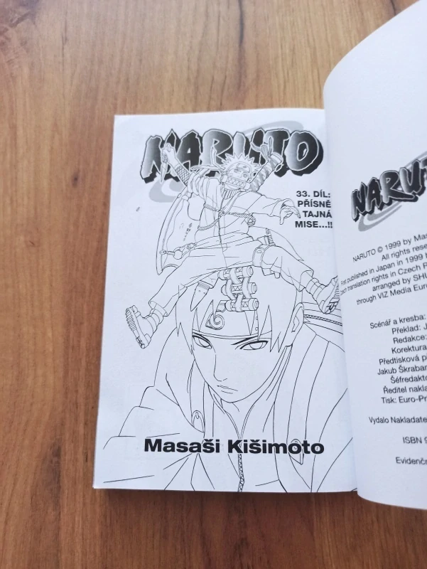 MASAŠI KIŠIMOTO - Naruto 33. - Přísně tajná mise