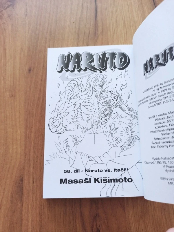 MASAŠI KIŠIMOTO - Naruto 58. - Naruto versus Itači
