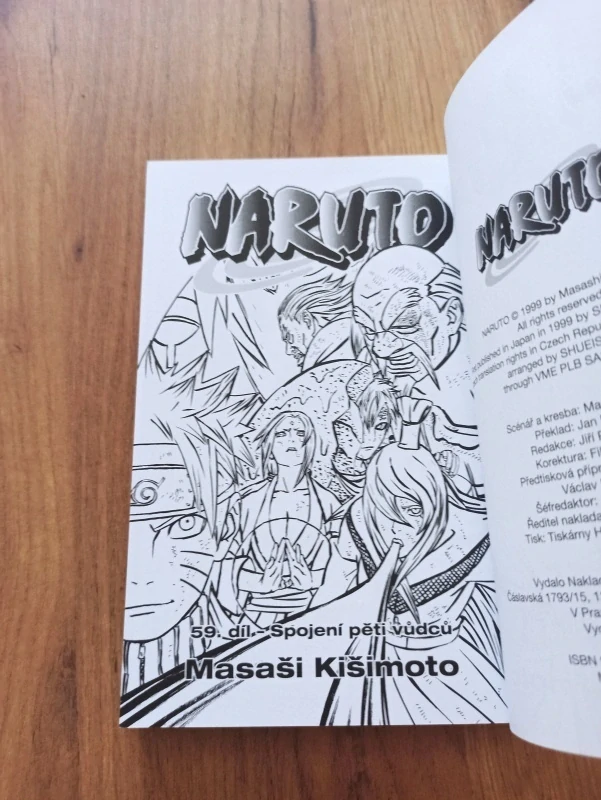 MASAŠI KIŠIMOTO - Naruto 59. - Spojení pěti vůdců