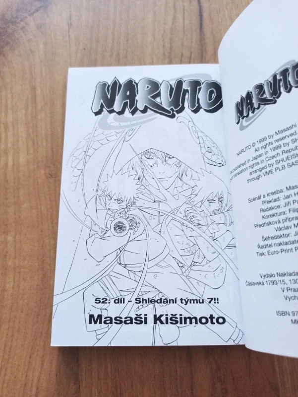 MASAŠI KIŠIMOTO - Naruto 52. - Shledání týmu 7