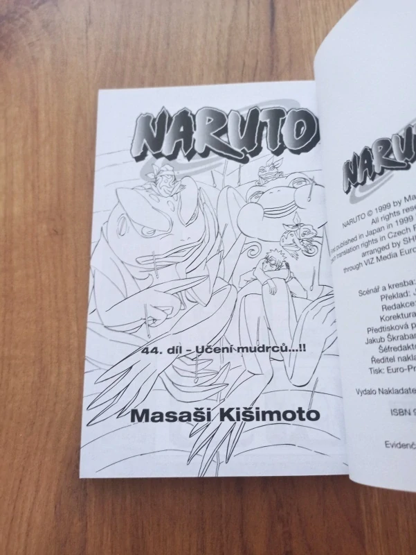 MASAŠI KIŠIMOTO - Naruto 44. - Učení mudrců..!!