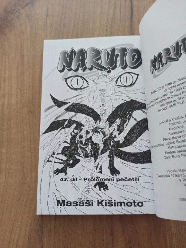 MASAŠI KIŠIMOTO - Naruto 47. - Prolomení pečeti!!
