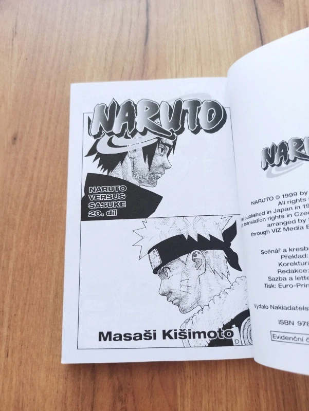 MASAŠI KIŠIMOTO - Naruto 20. - Naruto versus Sasuke