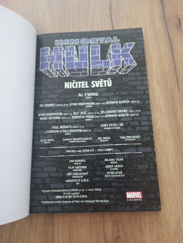 AL EWING - Immortal Hulk 5. - Ničitel světů