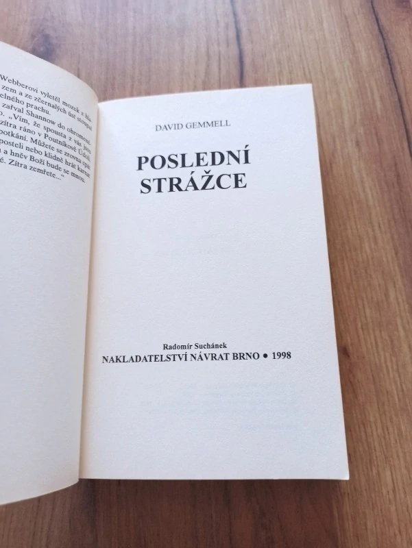 DAVID GEMMELL - Poslední strážce