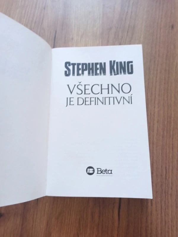 STEPHEN KING - Všechno je definitivní