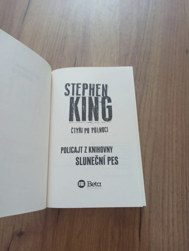 STEPHEN KING - Čtyři po půlnoci II - Policajt z knihovny, Sluneční pes
