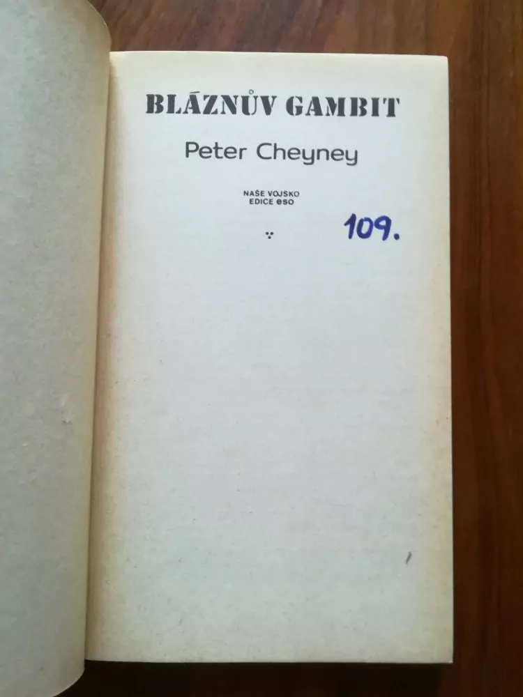 PETER CHEYNEY - Bláznův gambit