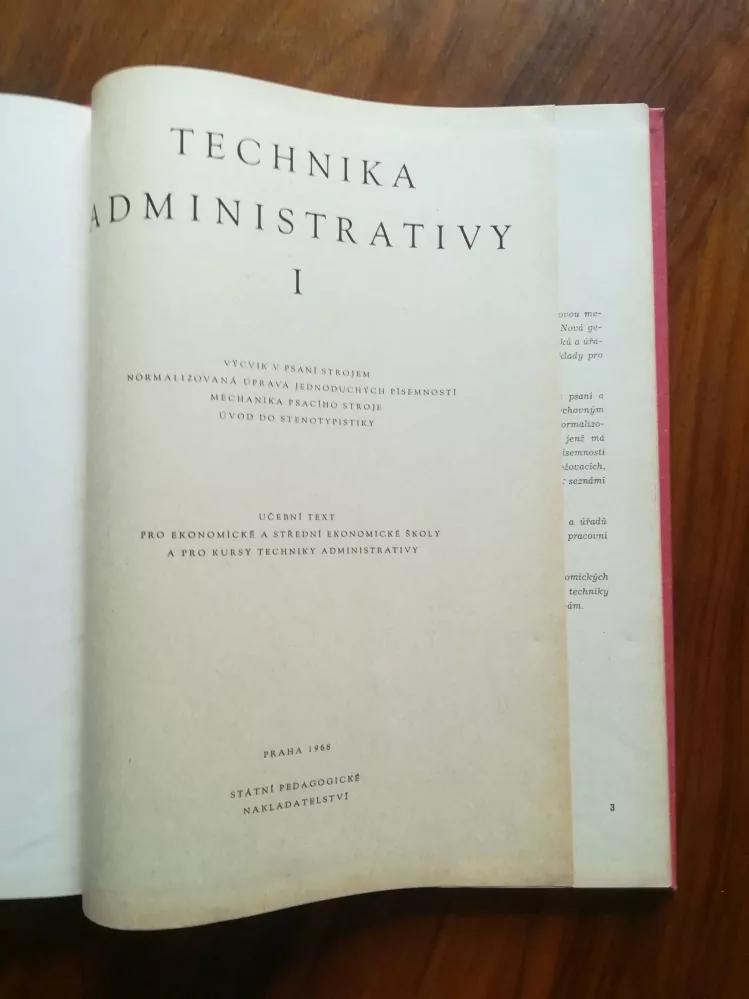 VÁCLAV FREML, BOHUMIL LOKAY, FRANTIŠEK ŠTOLBA - Technika administrativy I.