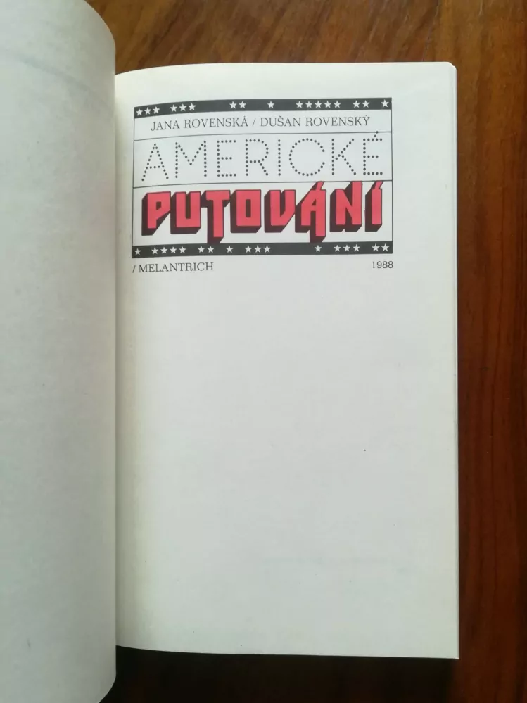 JANA ROVENSKÁ, DUŠAN ROVENSKÝ - Americké putování