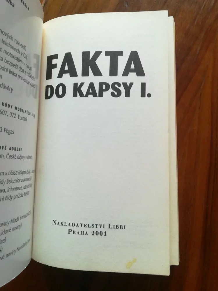 FRANTIŠEK HONZÁK - Fakta do kapsy I.