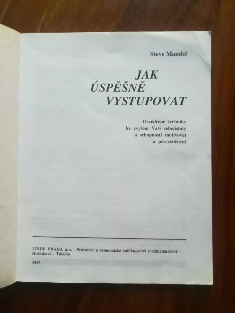 STEVE MANDEL - Jak úspěšně vystupovat
