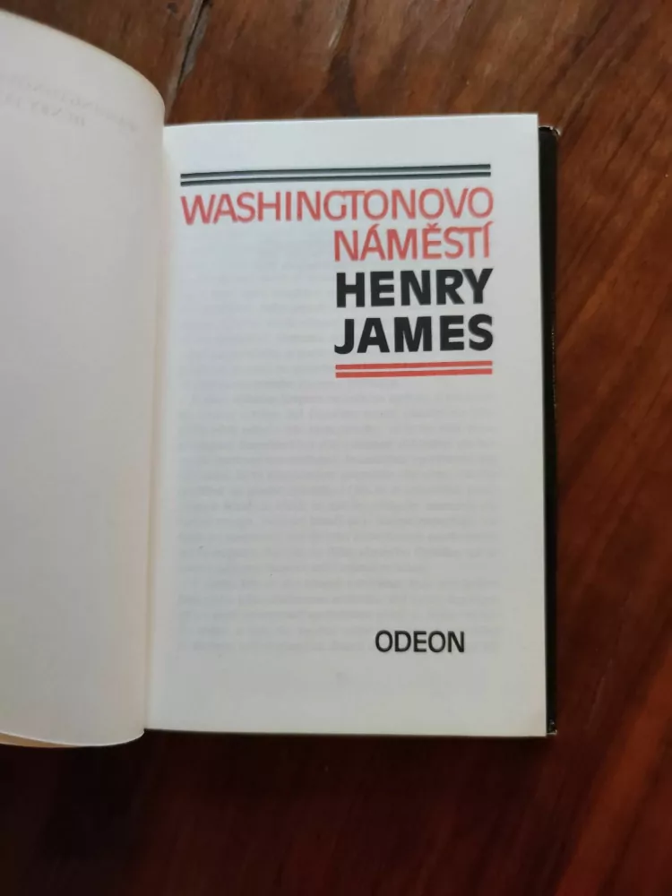 HENRY JAMES - Washingtonovo náměstí