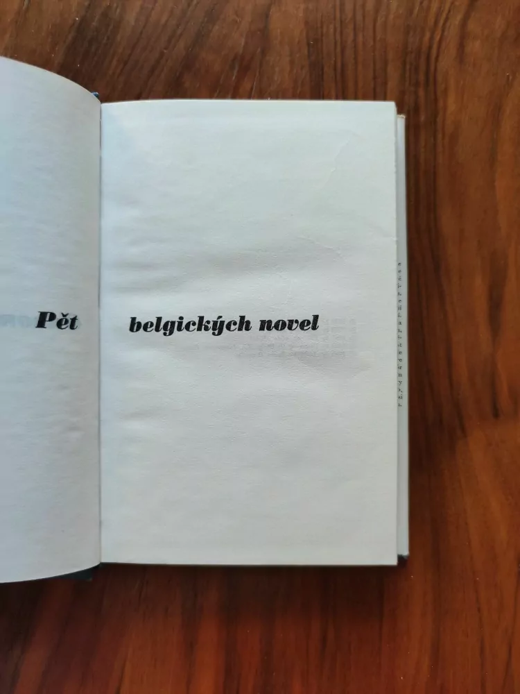 PĚT BELGICKÝCH NOVEL