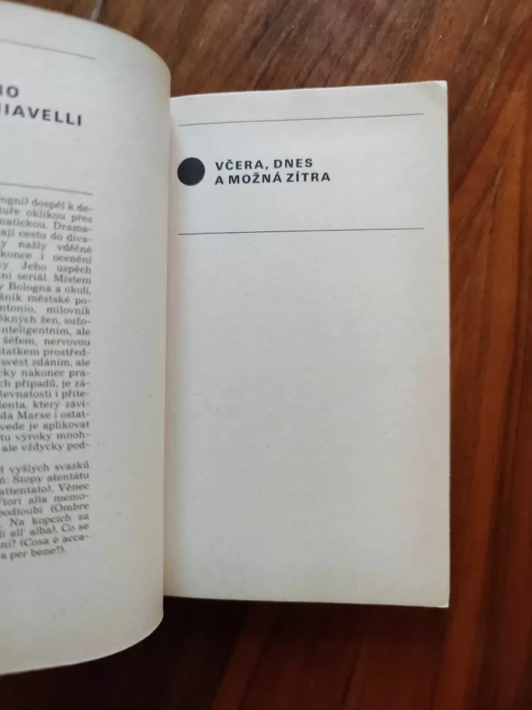 LORIANO MACCHIAVELLI - Včera, dnes a možná zítra