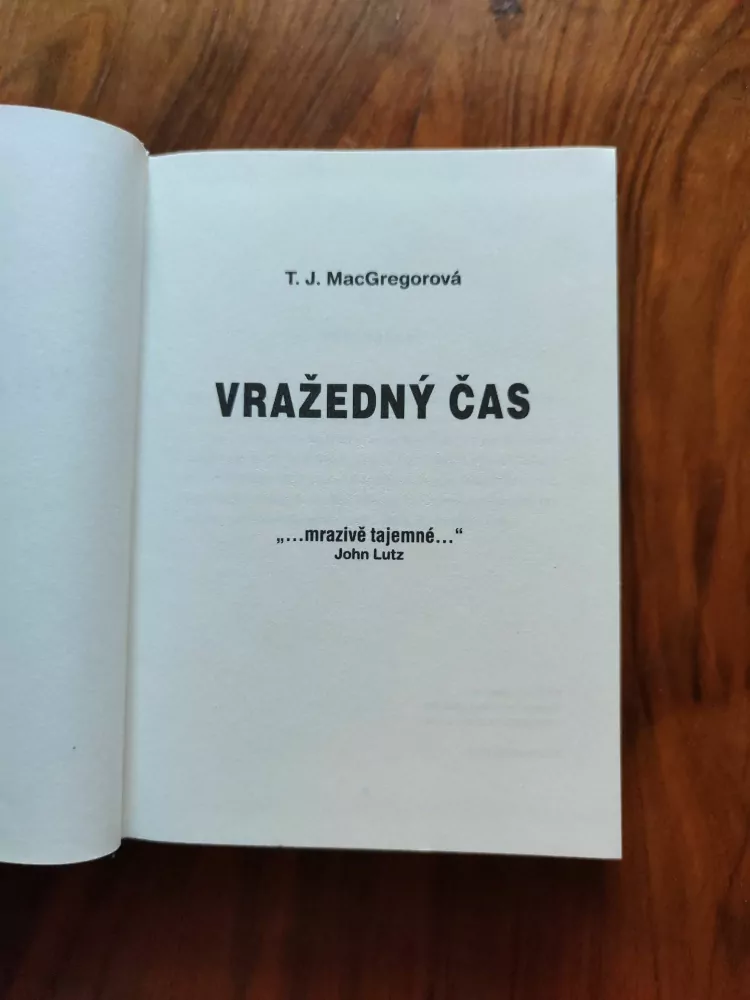 T. J. MacGregor - Vražedný čas
