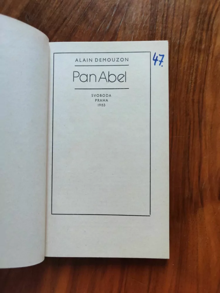 ALAIN DEMOUZON - Pan Abel