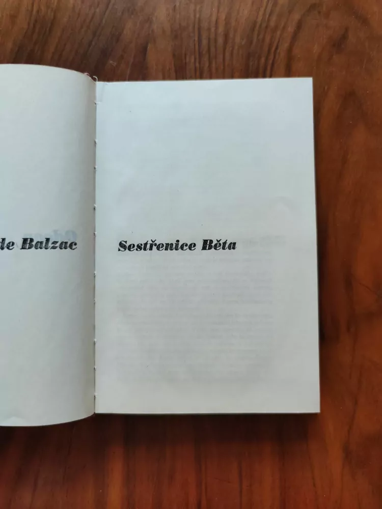 HONORÉ de BALZAC - Sestřenice Běta