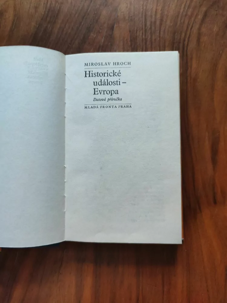 MIROSLAV HROCH - Historické události - Evropa