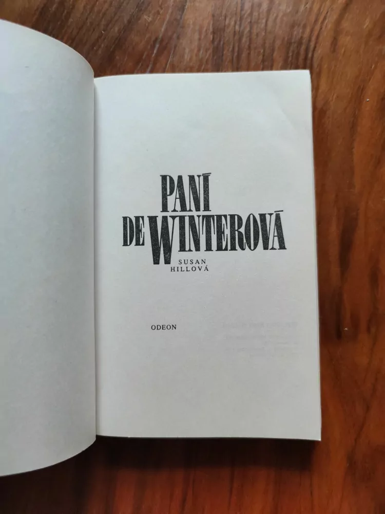 SUSAN HILL - Paní de Winterová - Mrtvá a živá II