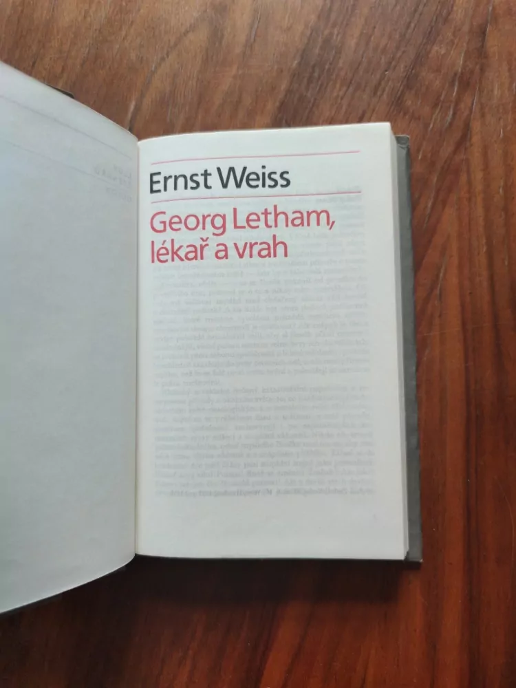 ERNSWEISS GEORG LETHAM - Lékař a vrah