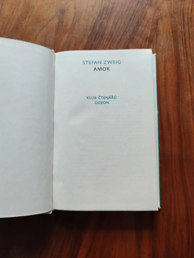 STEFAN ZWEIG - Amok