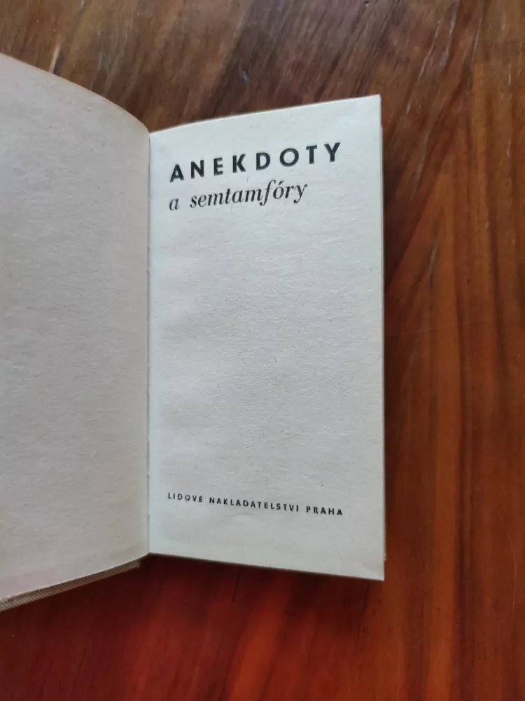 JOŽKA ŠTĚTINA - Anekdoty a semtamfóry