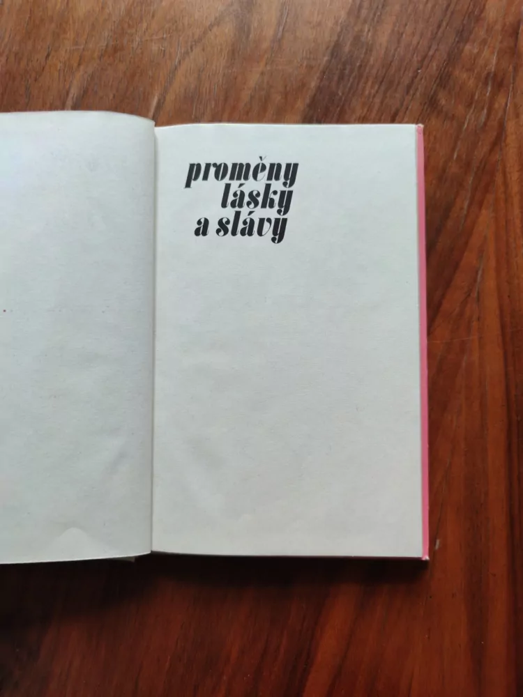 DAVID SCHEINERT -  Proměny lásky a slávy