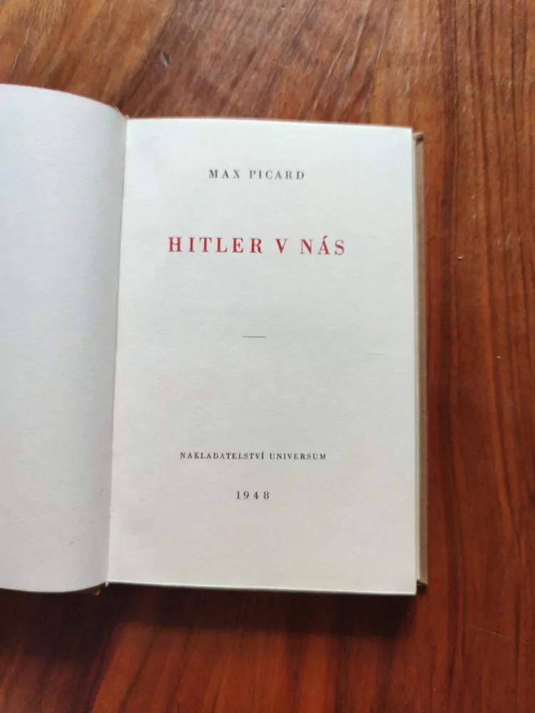 MAX PICARD - Hitler v nás