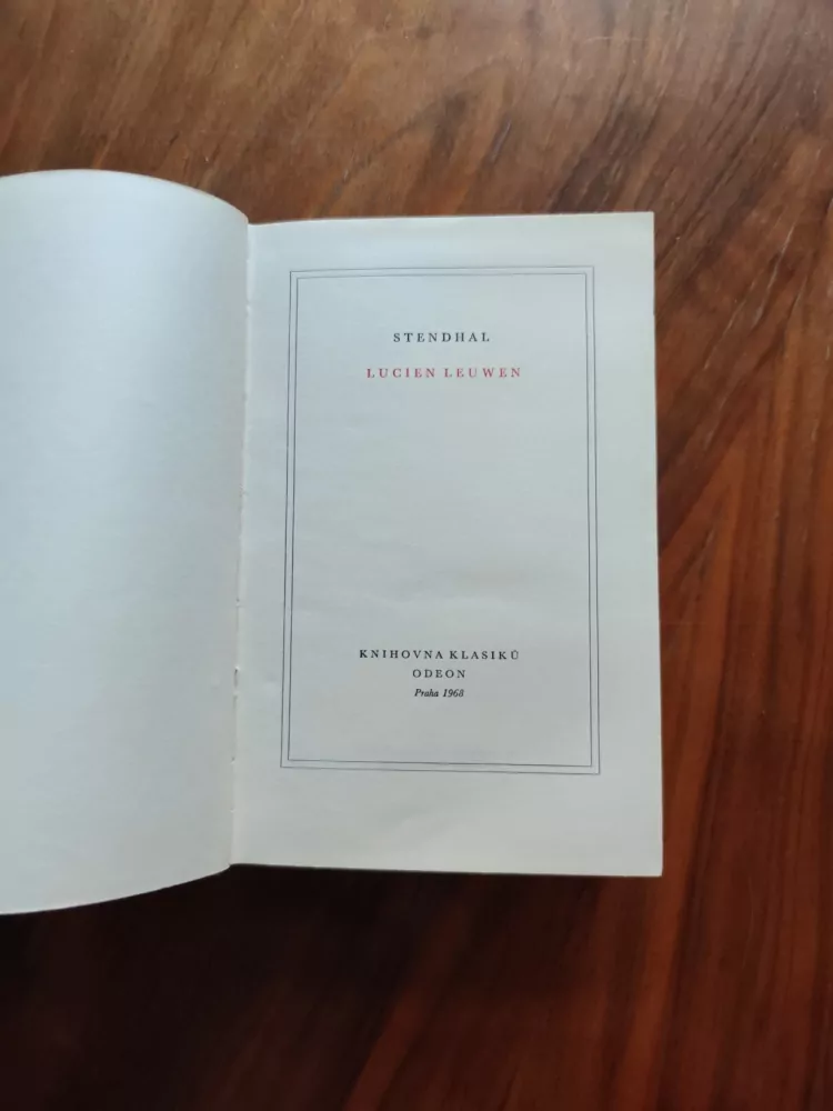 STENDHAL - Lucien Leuwen