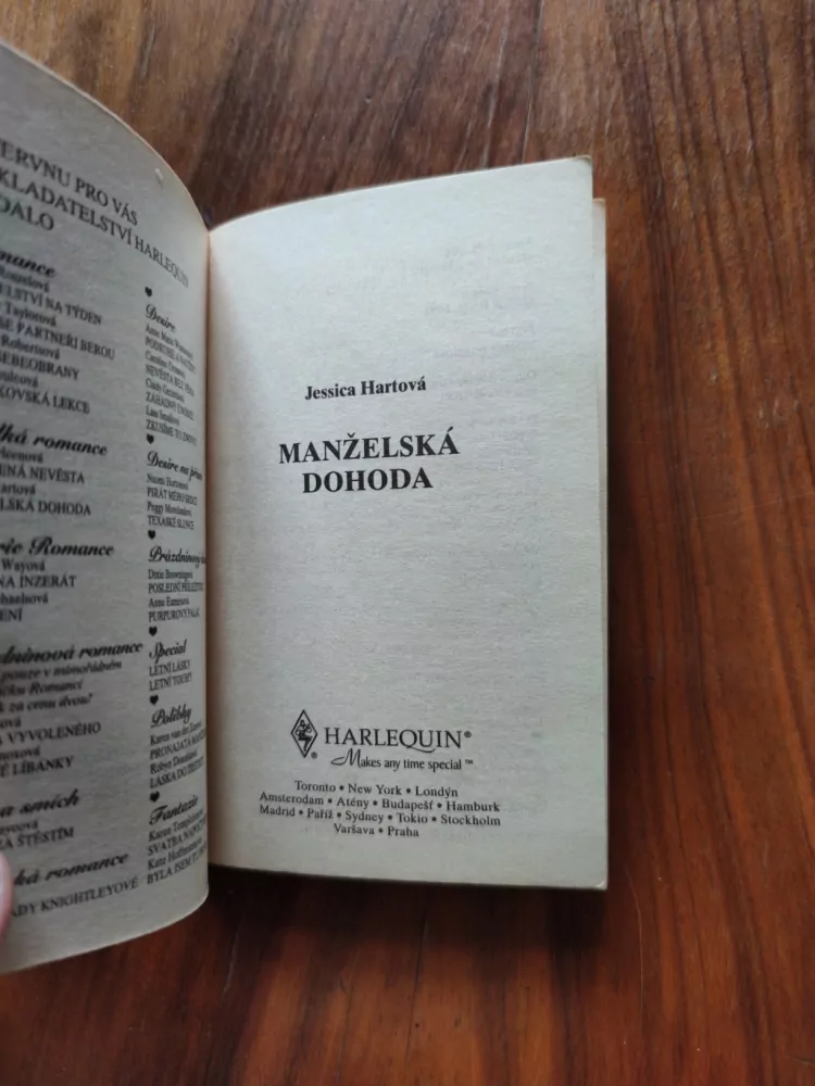 JESSICA HARTOVÁ - Manželská dohoda
