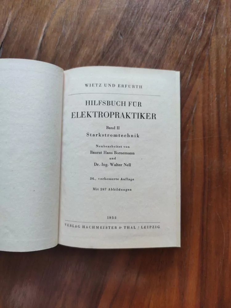HANS BORNEMANN, WALTER NELL - Hilfsbuch für Elektropraktiker