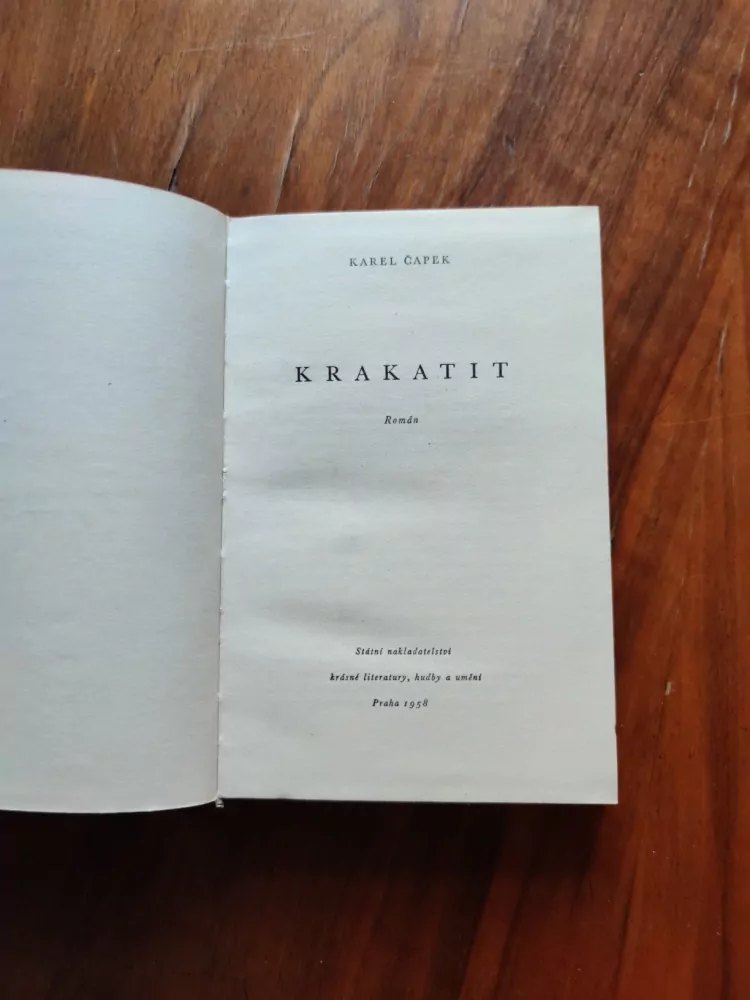KAREL ČAPEK - Krakatit