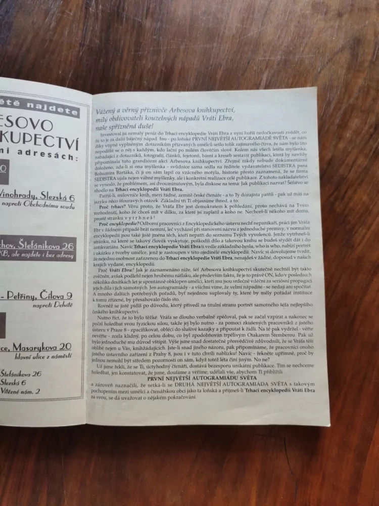 VRATISLAV EBR - Trhací encyklopedie Vráti Ebra