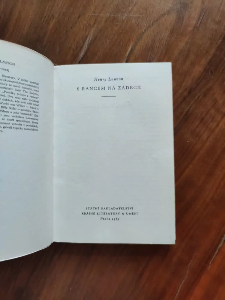 HENRY LAWSON - S rancem na zádech