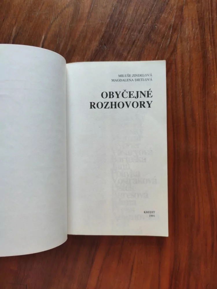 MILUŠE ZINDELOVÁ, MAGDALENA DIETLOVÁ - Obyčejné rozhovory