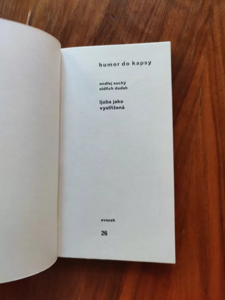 ONDŘEJ SUCHÝ, OLDŘICH DUDEK - Ljuba jako vystřižená