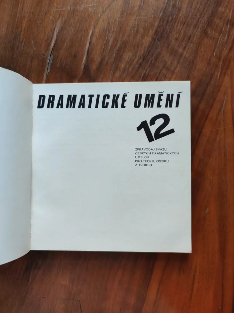 DRAMATICKÉ UMĚNÍ 12