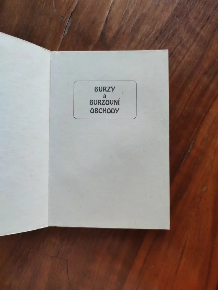 PETR MUSÍLEK, VÁCLAV BENEŠ - Burzy a burzovní obchody