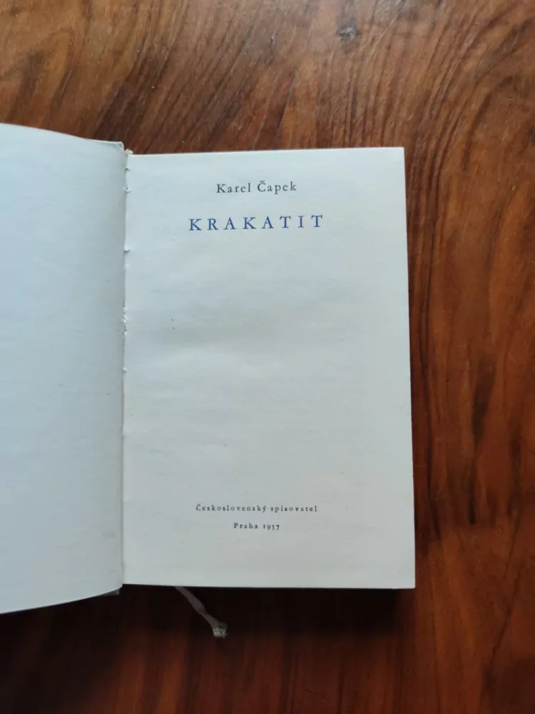 KAREL ČAPEK - Krakatit