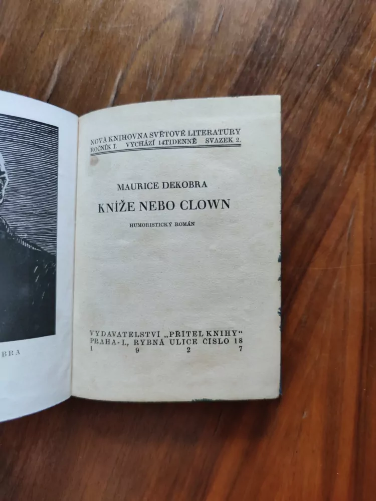 MAURICE DEKOBRA - Kníže nebo clown
