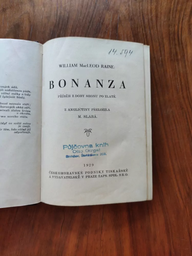 WILLIAM MacLEOD RAINE - Bonanza